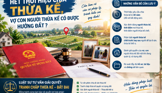 HẾT THỜI HIỆU CHIA THỪA KẾ, VỢ CON NGƯỜI THỪA KẾ CÓ ĐƯỢC HƯỞNG ĐẤT?